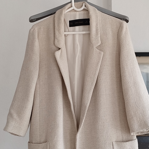 Zara Cream Colored Blazer - Picture 3 of 12